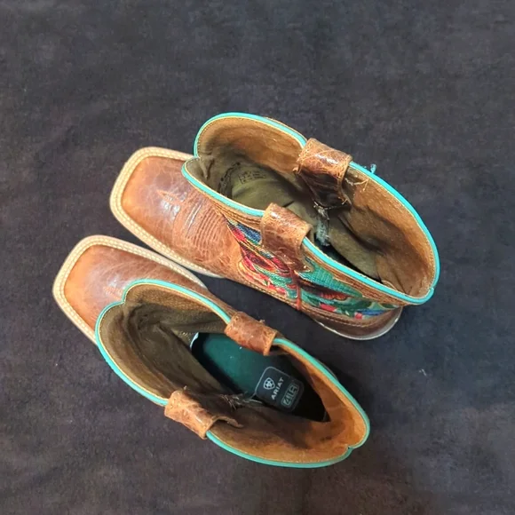 Ariat Circuit Champion Floral Square Toe Cowboy Boots - Picture 4 of 11